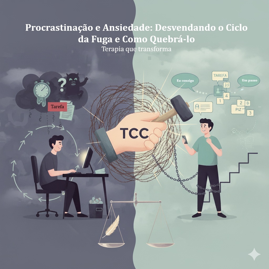 Procrastinação e Ansiedade: Desvendando o Ciclo da Fuga e Como Quebrá-lo