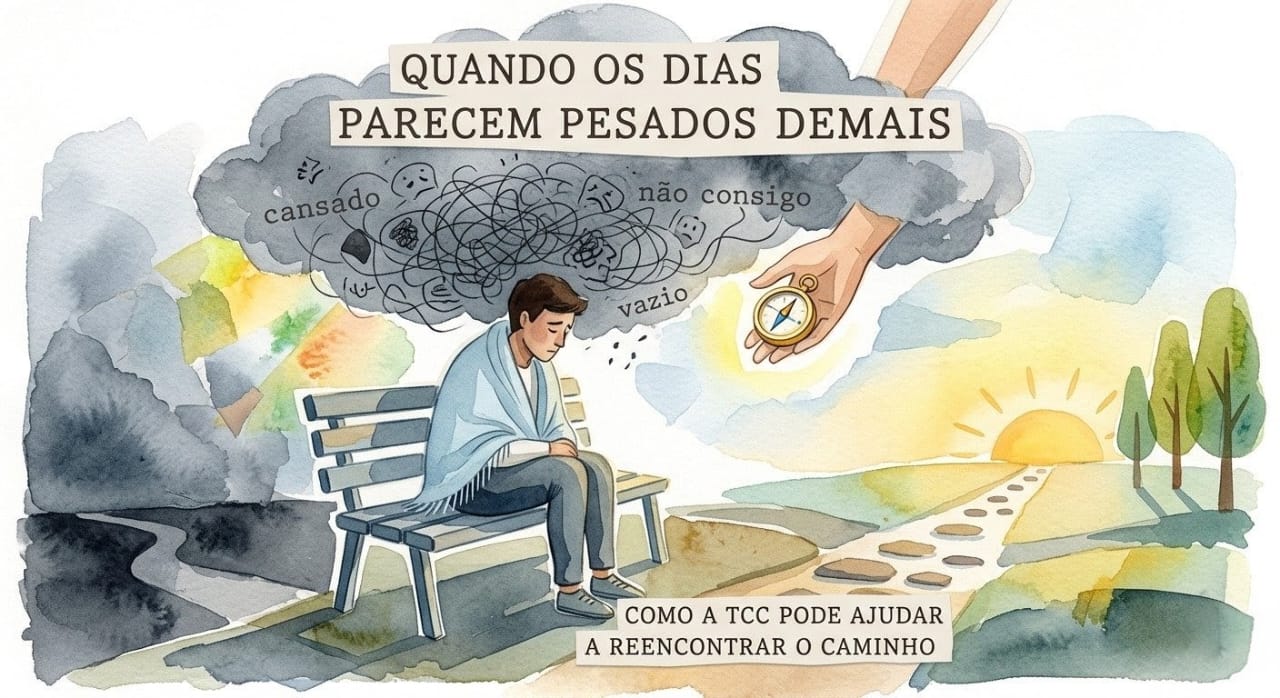 QUANDO OS DIAS PARECEM PESADOS DEMAIS: COMO A TCC AJUDA A ENFRENTAR A DEPRESSÃO E SUAS MARCAS