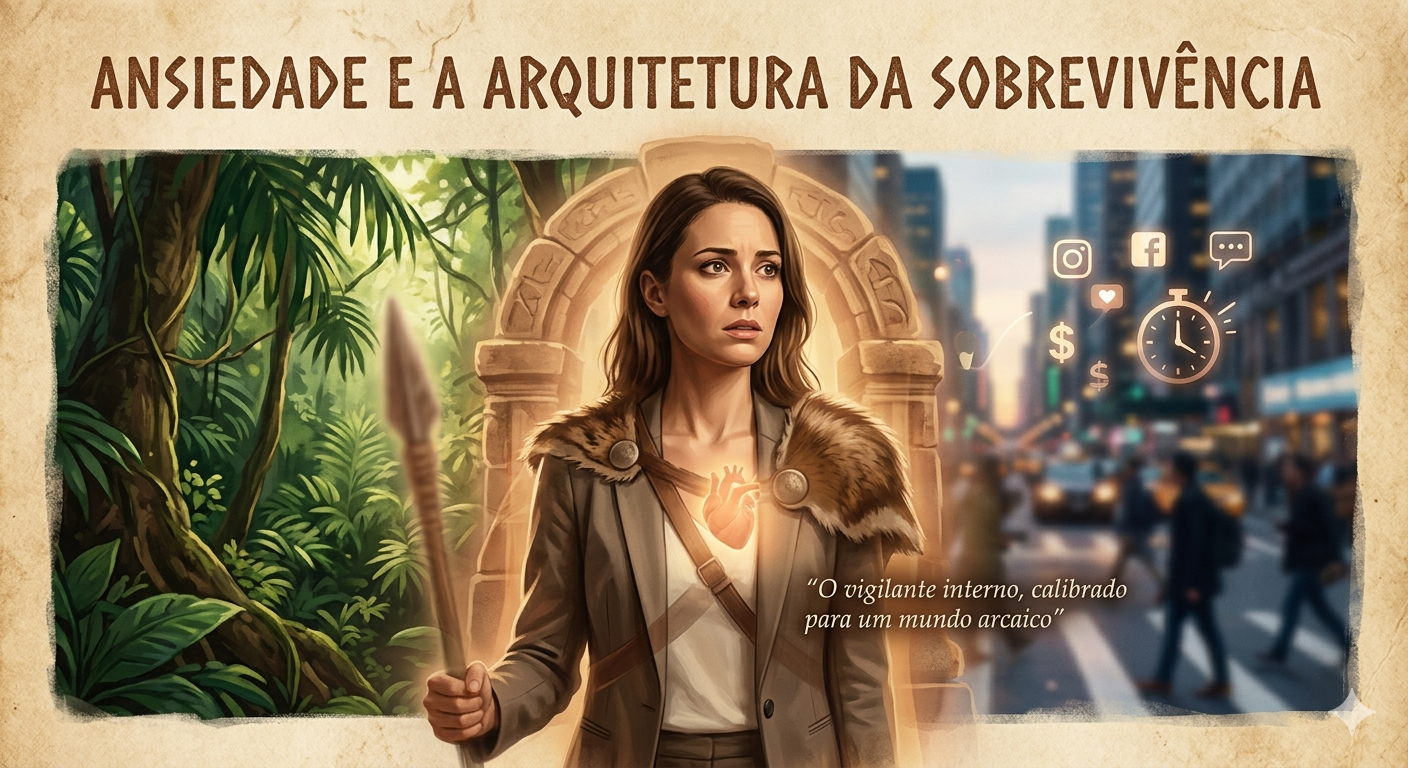 Ansiedade e a arquitetura da sobrevivência, entenda o que é esse sentimento